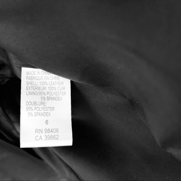 Theory leather black military style jacket - Picture 5 of 5